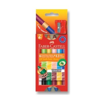 Faber Castell Çift Taraflı 12 Renk Mum Boya