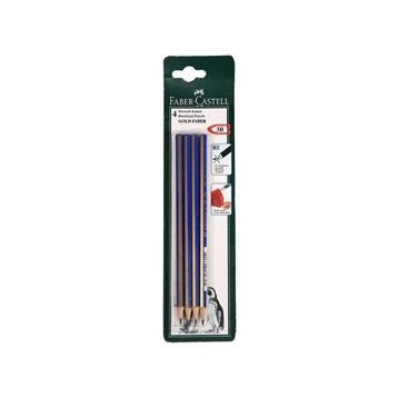 Faber Castell Dereceli Kurşun Kalem Gold 3B Kartelali 4 Lü