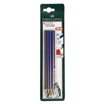 Faber Castell Dereceli Kurşun Kalem Gold 3B Kartelali 4 Lü