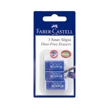 Faber-Castell Dust Free 3'lü Sınav Silgisi