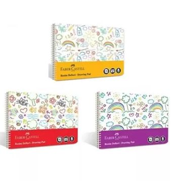 Faber Castell Eğlenceli Plastik Kapak 25x35 cm 30 Yaprak Resim Defteri