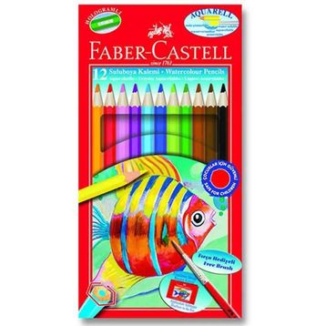 Faber Castell Faber Aquarel Karton Kutu Suluboya Kalemi 12 Renk 363