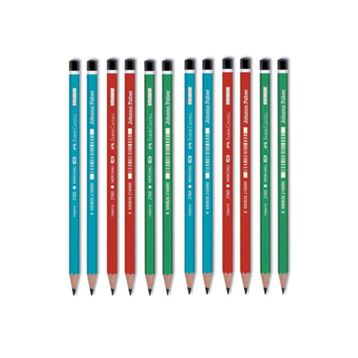 Faber Castell Faber-castell 12'li Mercanlı Kurşun Kalem (3 Renk X 4 Adet) 105 2160000