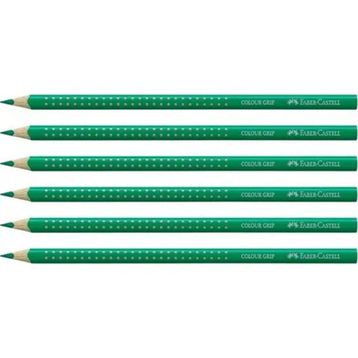 Faber Castell Faber Grip 2001 Uzun Zümrüt Yeşil 6'lı Kuru Boya