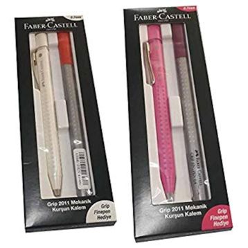 Faber Castell Grip 2011 Mekanik Pembe Kurşun Kalem Seti