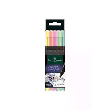 Faber Castell Grip Finepen 0.4 mm Pastel 5 Renk İnce Uçlu Kalem