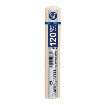 Faber Castell Grip Min 0,7 mm 60 mm 2B 120 Beyaz Kalem Ucu