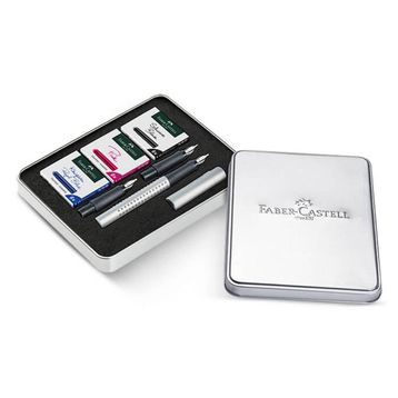 Faber-Castell Gümüş Grip 2011 Dolma Kalem Kaligrafi Set