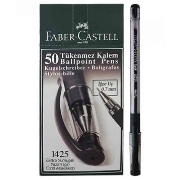 Faber-Castell İğne Uç Siyah 50 lİ 1425 Tükenmez Kalem