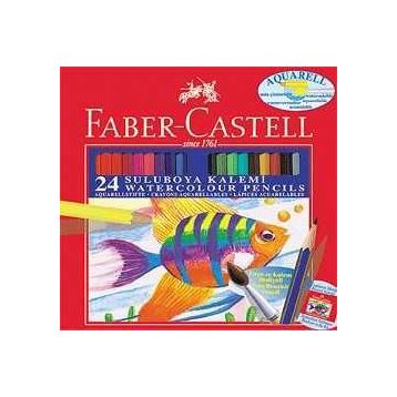 Faber-Castell Karton Kutu Aquarel 24'lü Boya Kalemi