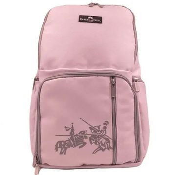 Faber Castell King 23-2 Toz Pembe Laptop Bölmeli 5 Gözlü Okul Sırt Çantası