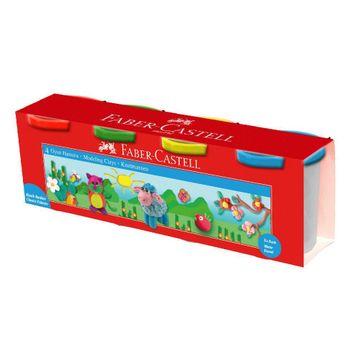 Faber-Castell Klasik Renkler 4 Renk Oyun Hamuru