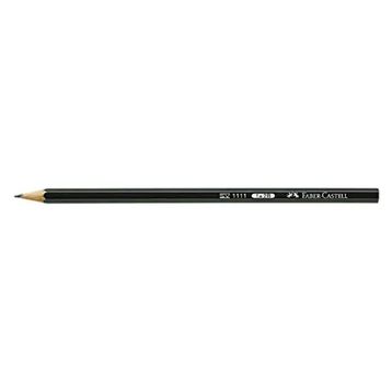 FABER-CASTELL Kurşun kalem 111, altıgen, 2B, şaft rengi: siyah (12 adet), 1 pakette 12 adet