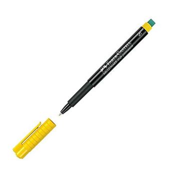 Faber Castell Multimark 1523 0.4 mm S Sarı Permanent Asetat Kalemi
