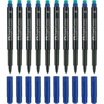 Faber Castell Multimark 1525 M 1.0 mm Mavi 50 Adet Asetat Kalemi