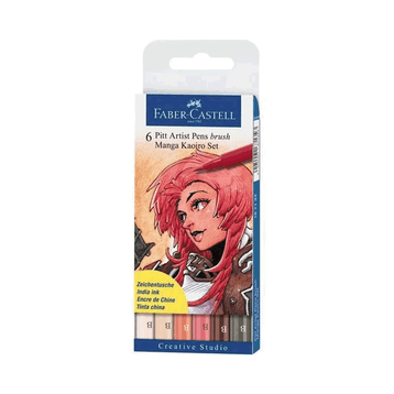 Faber-Castell Pitt Artist 6'lı Manga Kaoiro Set