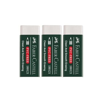 Faber Castell Pvc Free No:20 Büyük Boy 3 Adet Beyaz Silgi