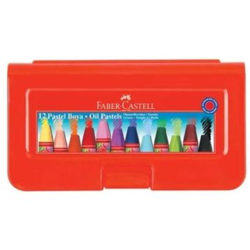 Faber Castell Redline 125112 12 Renk Plastik Kutu Pastel Boya