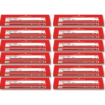 Faber-Castell Siyah-Kırmızı Renkli Kurşun Kalem 144'LÜ