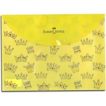 Faber-Castell Taç Baskılı Çıtçıtlı Dosya