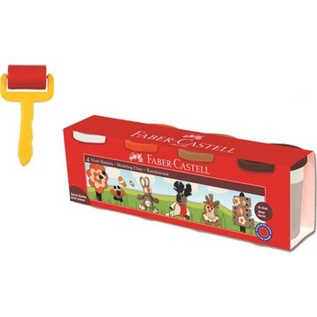Faber-Castell Toprak Renkler 4 Renk Oyun Hamuru