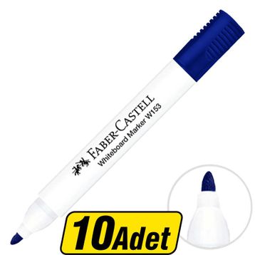 Faber Castell W153 Mavi 10'lu Tahta Kalemi