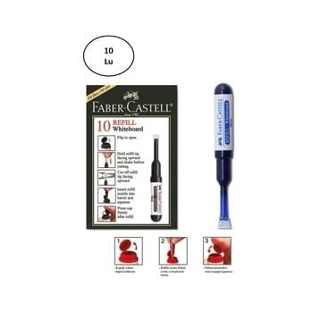 Faber Castell W20 Mavi 10'lu Beyaz Tahta Kalem Refili