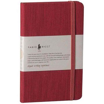 Fabio Ricci 1044 Alttan Lastlikli Kırmızı Kareli Defter