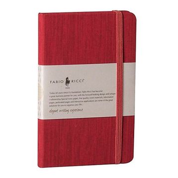Fabio Ricci Elio Kırmızı Kareli Defter
