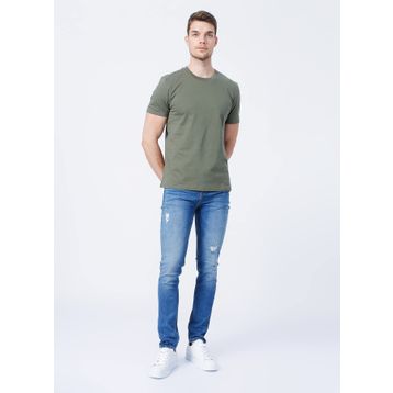 Fabrika 5156 Düşük Bel Slim Fit Düz Mavi Erkek Denim Pantolon