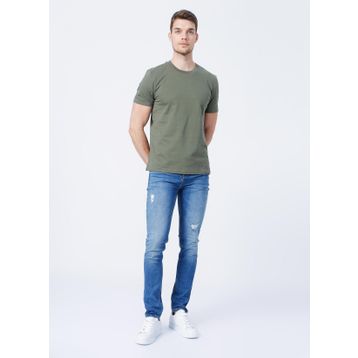 Fabrika 5156 Düşük Bel Slim Fit Düz Mavi Erkek Denim Pantolon