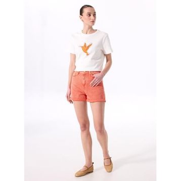 Fabrika F4SL-SHT0481 Turuncu Kadın Basic Şort