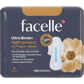 Facelle Kanatlı Extra Gece Koruyucu 8'li Ultra Ped