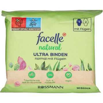 Facelle Natural Ultra Kanatlı Normal 14'lü Ped