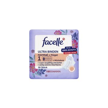 Facelle Ultra Kanatlı Normal Laktik Asit 16'lı Ped