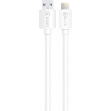 Factor-M FM-2415L 2.4A 1.5 m Lightning Beyaz Data Kablo