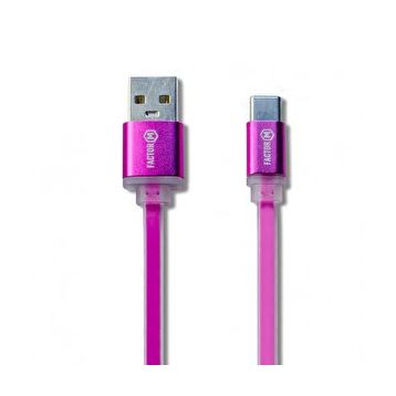 Factor-M Type C 3a 1.20 m Pembe Data ve Şarj Kablo