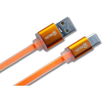 Factor-M Type C 3a 1.20 m Turuncu Data ve Şarj Kablo