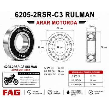 Fag 6205.2RSR.C3 Rulman