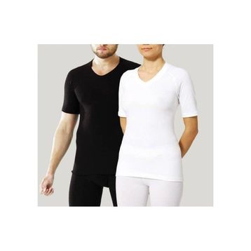 Fai 1005 Kısa Kollu Sıfır Yaka Siyah Unisex Termal Fanila