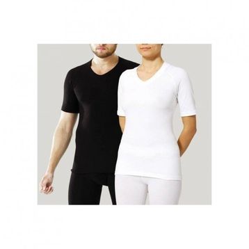 Fai 1005 Kısa Kollu Sıfır Yaka Siyah Unisex Termal Fanila