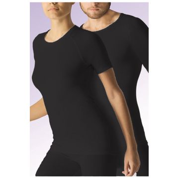 Fai 1005 Kısa Kollu Sıfır Yaka Siyah Unisex Termal Fanila