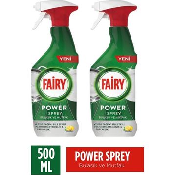 Fairy 500 ml 3’ü 1 Arada Bulaşık ve Mutfak Power Sprey (2 adet)