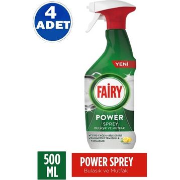 Fairy 500 ml 3’ü 1 Arada Bulaşık ve Mutfak Power Sprey (2 adet)