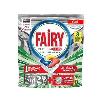 Fairy 8'li Platinum Plus Bulaşık Makinesi Tableti