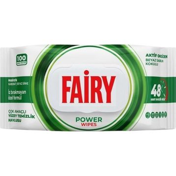 Fairy Beyaz Sabun 100'lü Power Yüzey Temizlik Havlusu