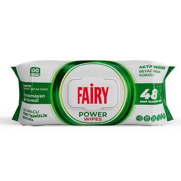 Fairy Beyaz Sabun 100'lü Power Yüzey Temizlik Havlusu