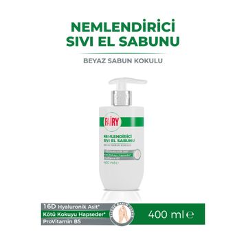 Fairy Beyaz Sabun 400 ml Nemlendirici Sıvı Sabun (3 adet)