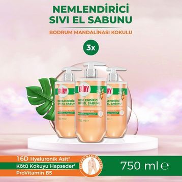 Fairy Bodrum Mandalinası 750 ml Nemlendirici Sıvı Sabun