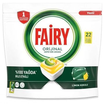 Fairy Hepsi Bir Arada 22'li Bulaşık Makinesi Deterjanı